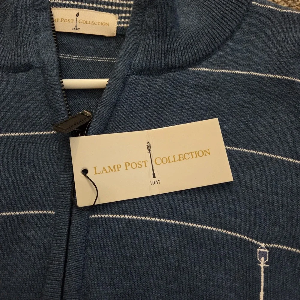 NEW Lamp Post Collection Golf 1/4 Zip‎ Sweater Size XL